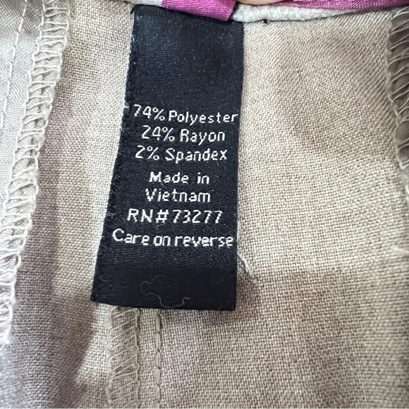 Apt. 9 Womens Light Brown Curvy Fit Pants Size 6 - Picture 5 of 5